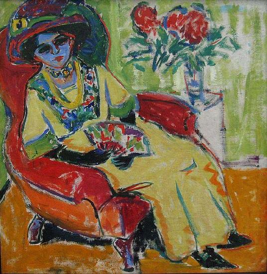 Ernst Ludwig Kirchner Sitting Woman china oil painting image